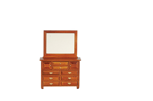 Dresser with Mirror, Walnut